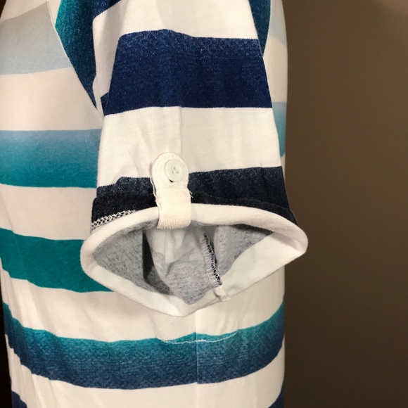 J.C. Rags Striped Short Sleeve Henley Tee - Picture 5 of 8